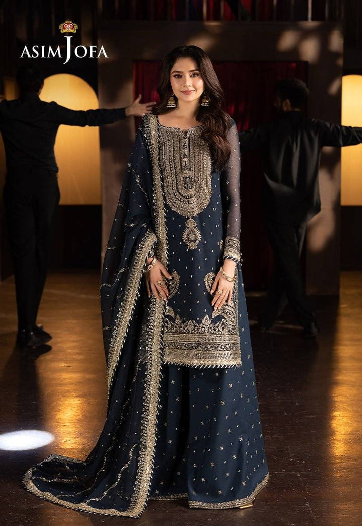AJFO-02 EMBROIDERED CHIFFON UNSTITCHED