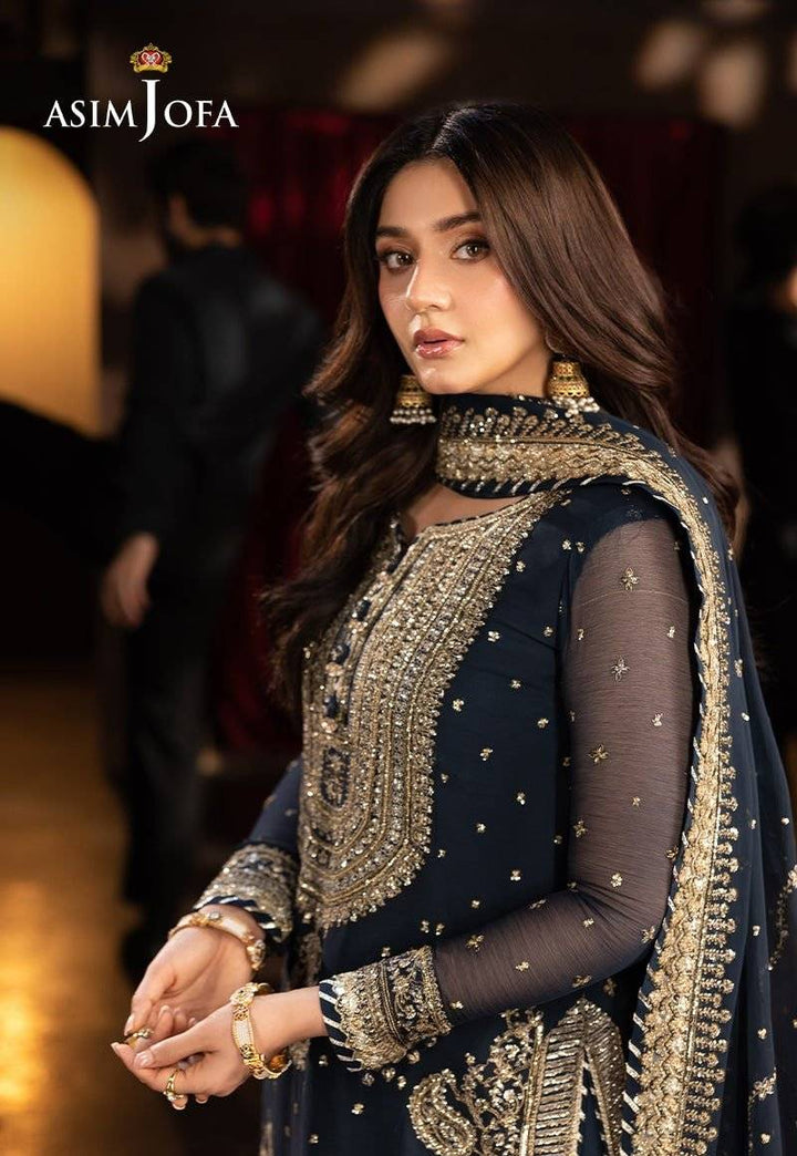 AJFO-02 EMBROIDERED CHIFFON UNSTITCHED