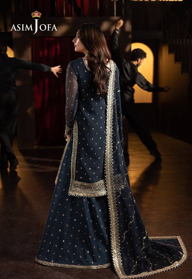 AJFO-02 EMBROIDERED CHIFFON UNSTITCHED