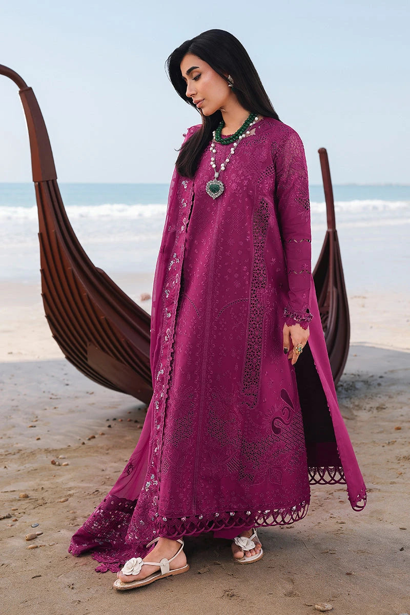 Qalamkar Lawn’26 - zara Hot pink