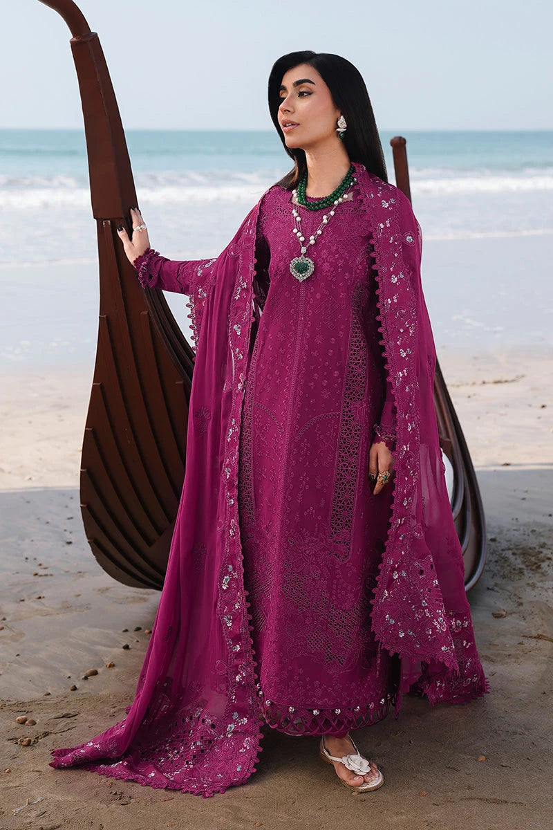 Qalamkar Lawn’26 - zara Hot pink