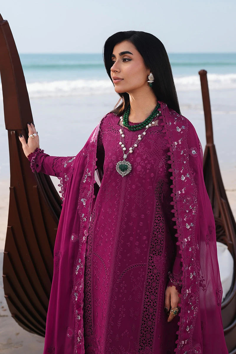 Qalamkar Lawn’26 - zara Hot pink