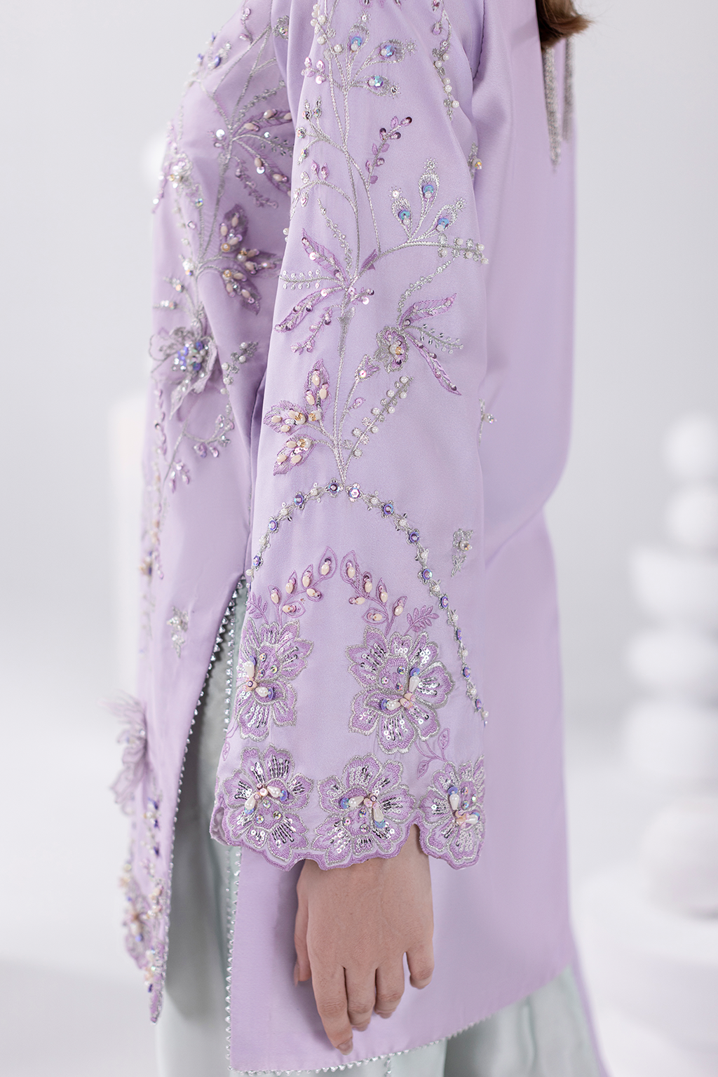 Amave AM-56 Luxury Silk Embroidered 3Pc Unstitched Suit