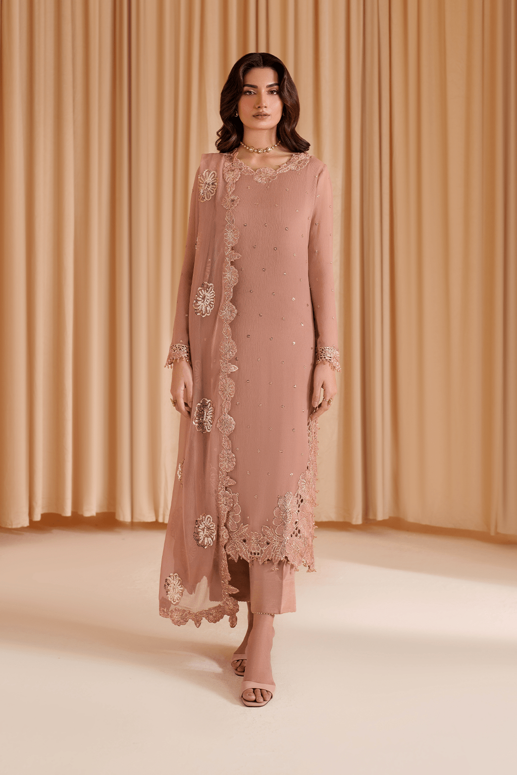 IZNIK - Coral peach chifos
