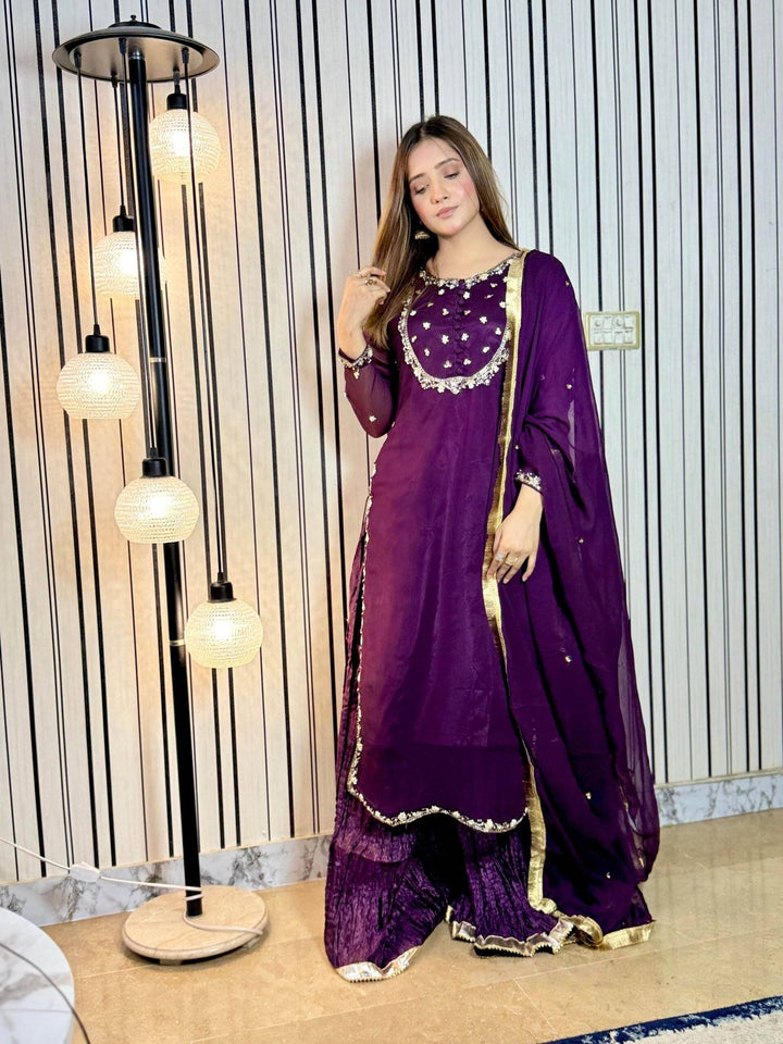 Royal PLUM Chiffon Crush Ensemble