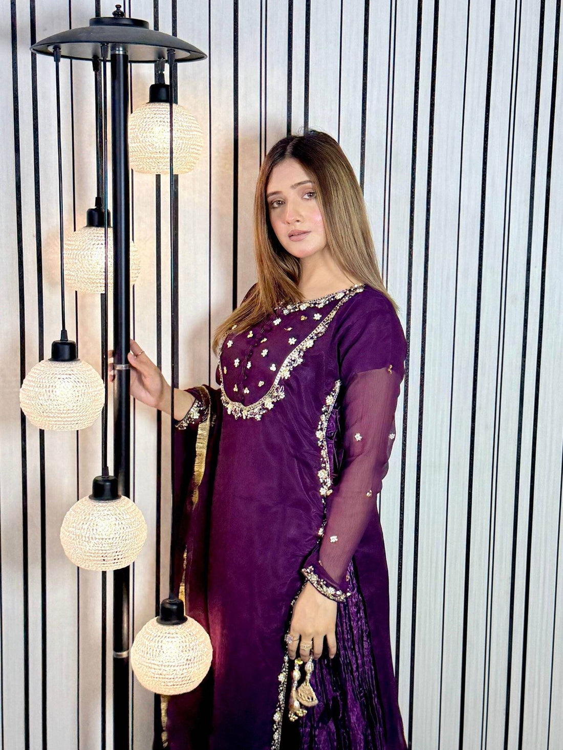 Royal PLUM Chiffon Crush Ensemble
