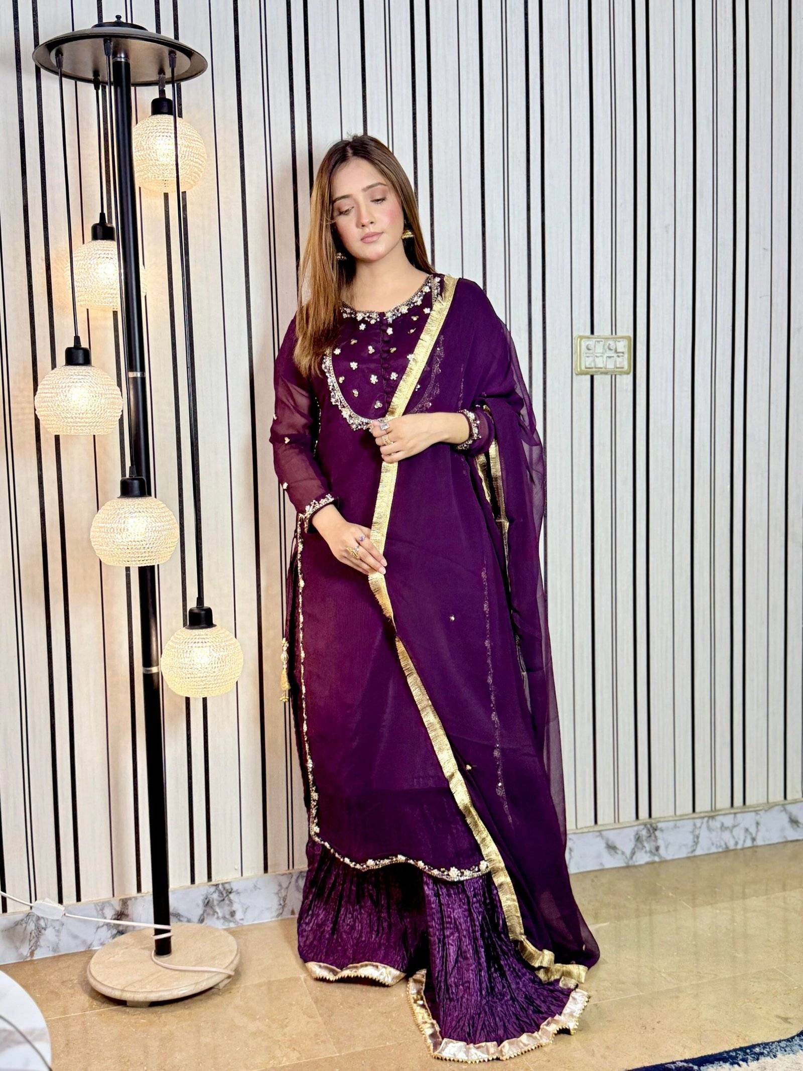Royal PLUM Chiffon Crush Ensemble