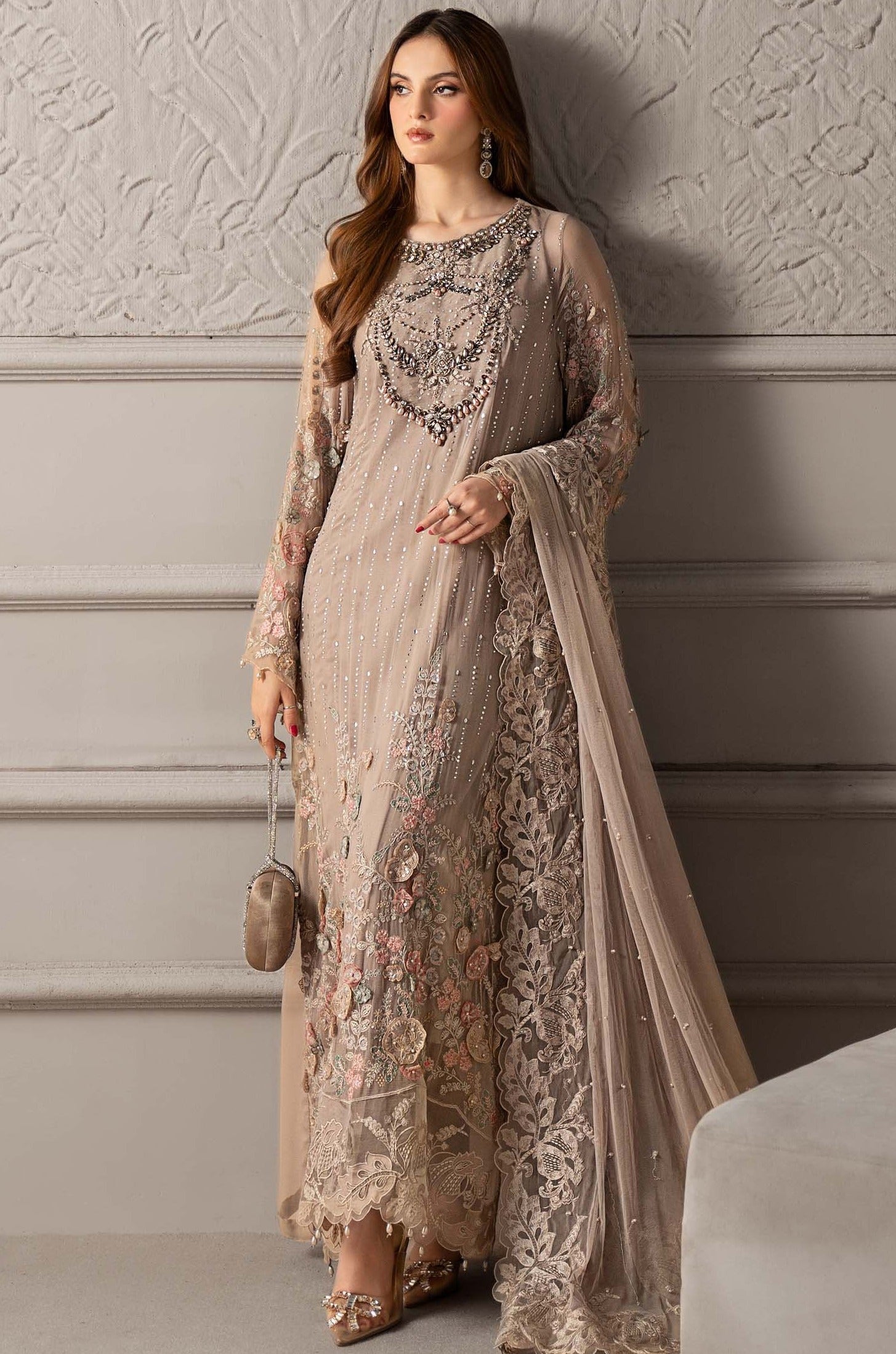 M.B - LAWN - Embelish brw