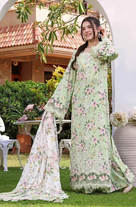 Aneela’s Lawn - Pistachio florry