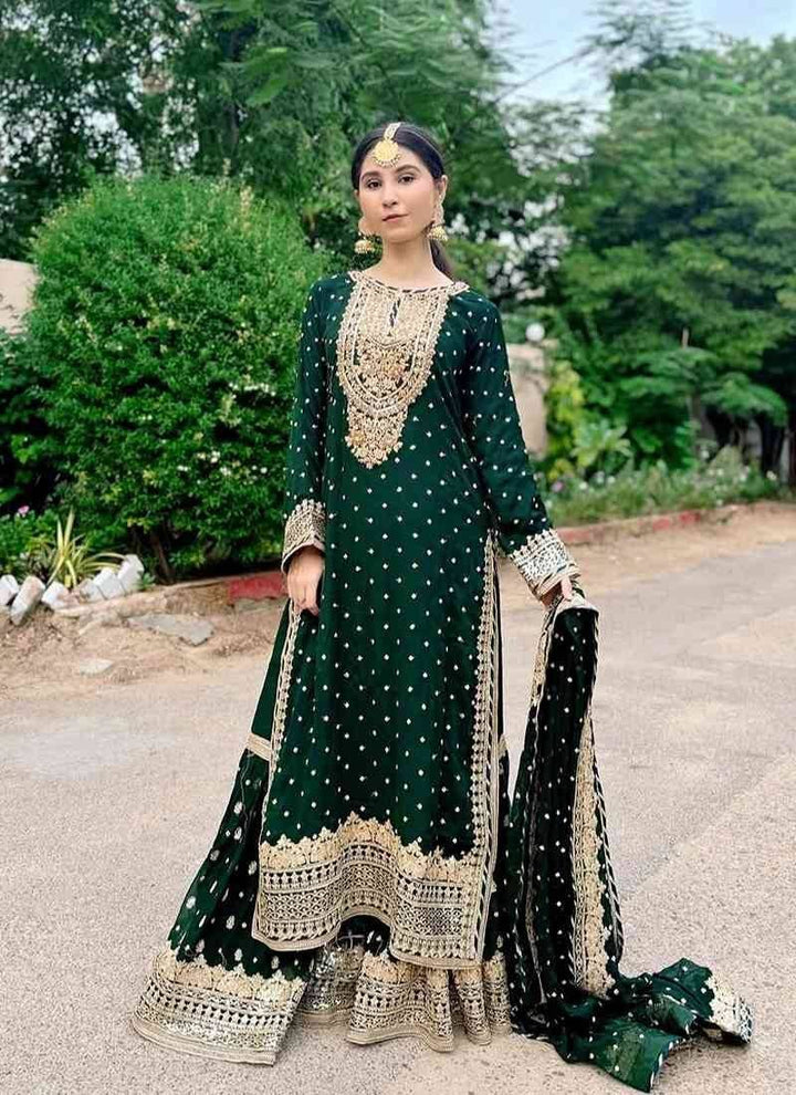 CHANDNI BY SBS BOTTLE GREEN