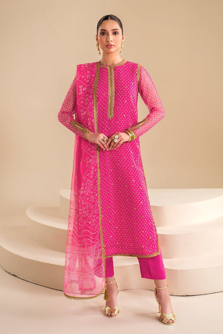 Baroque Swiss - Fushia pink