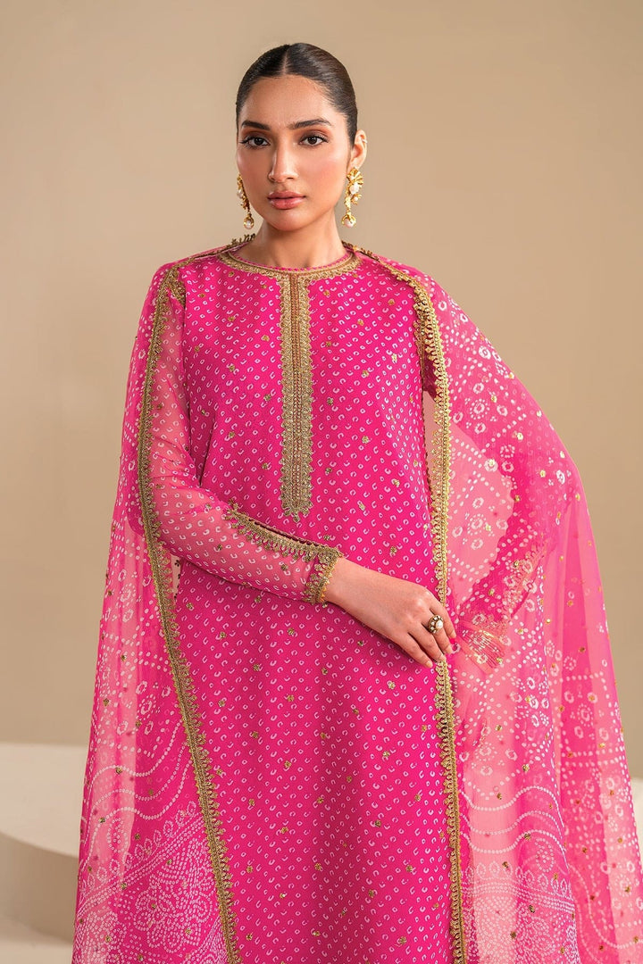 Baroque Swiss - Fushia pink