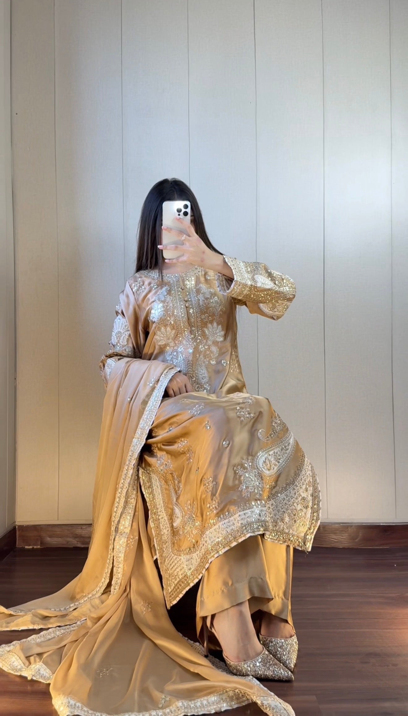 ETHNIC KAFTAN -  GOLDEN EMB