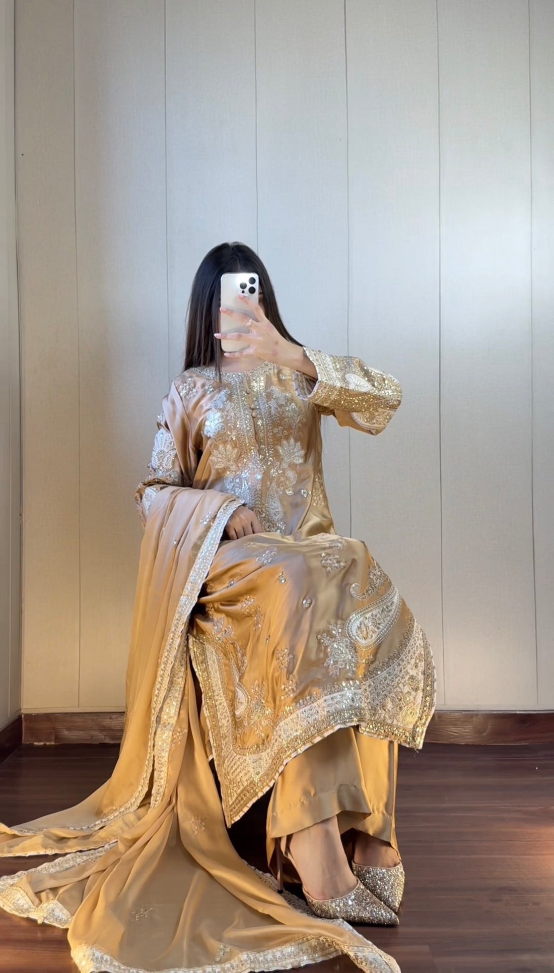ETHNIC KAFTAN -  GOLDEN EMB