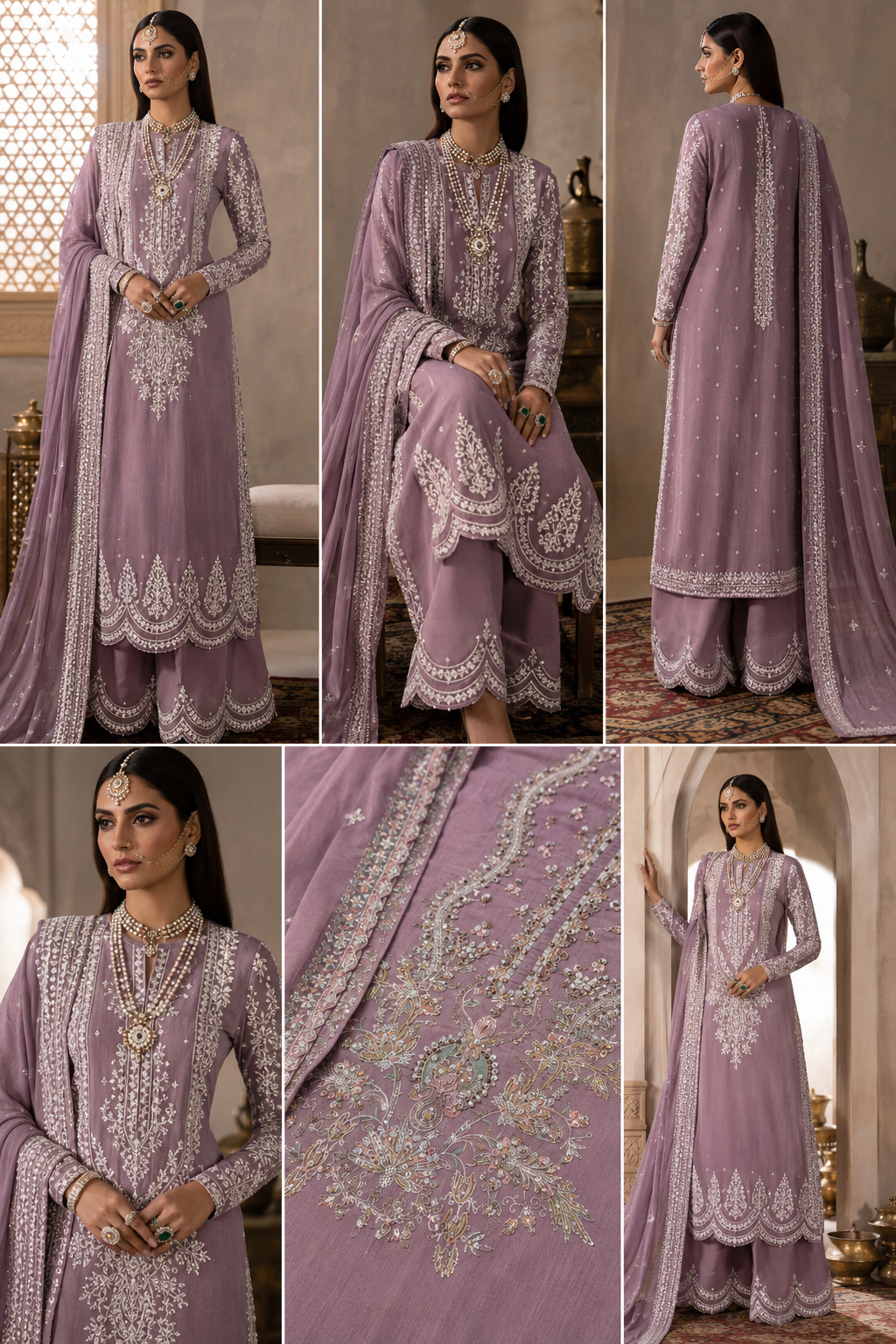 Afrozeh - Lilac Raw silk