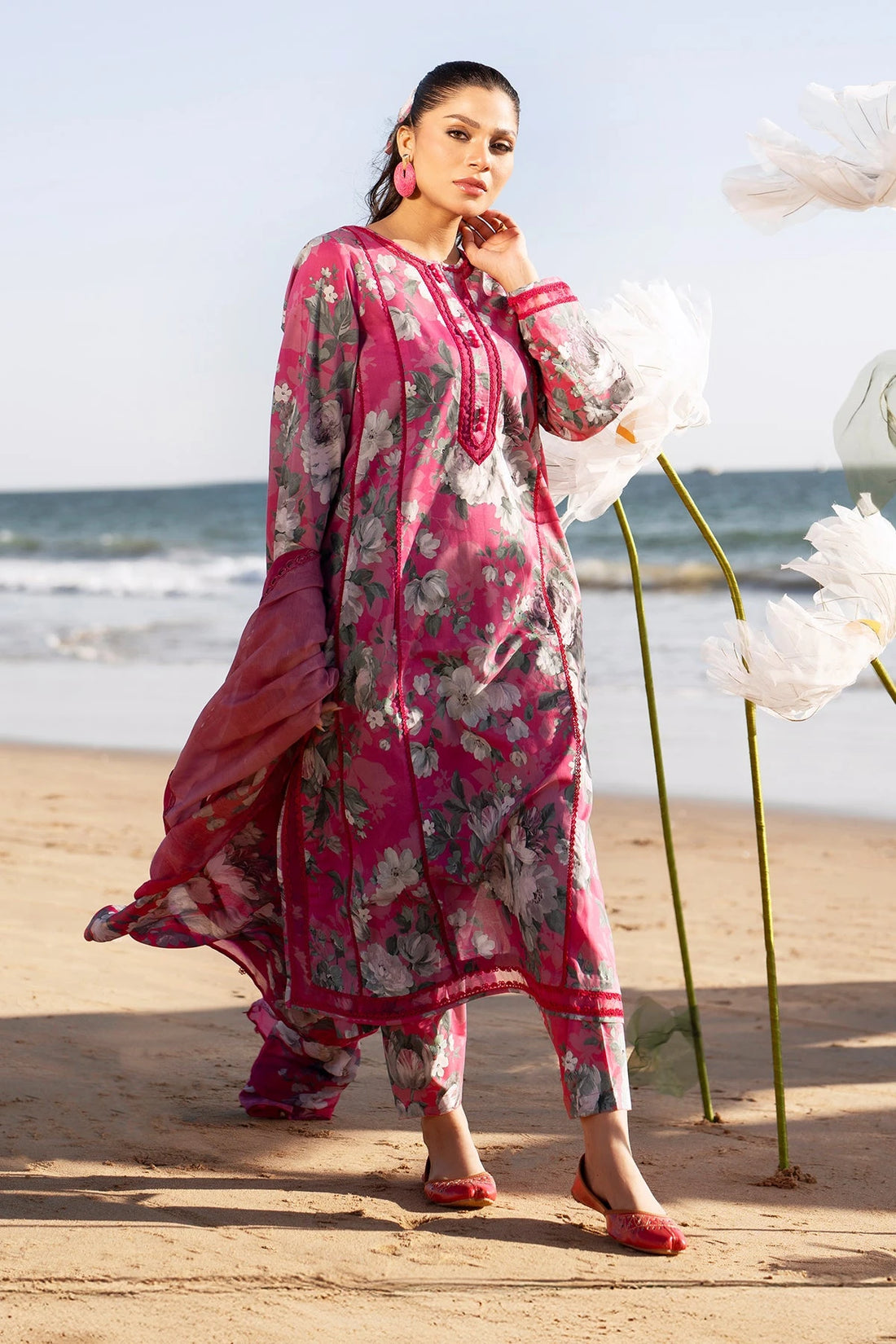 Baroque LINEN - pink