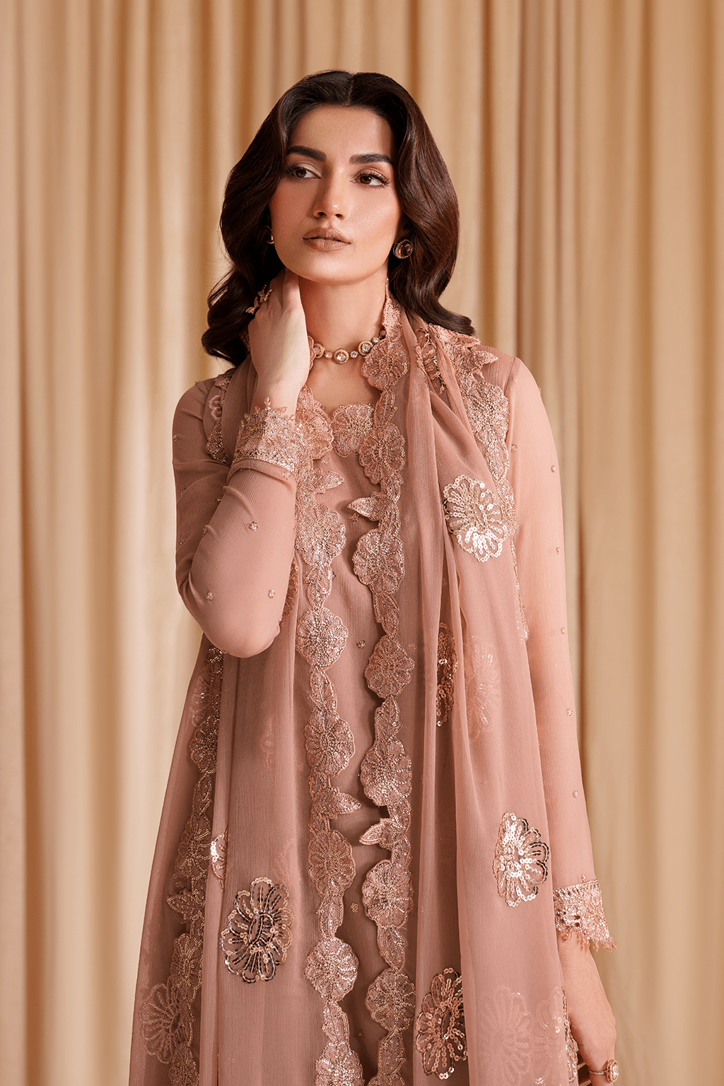 IZNIK - Coral peach chifos