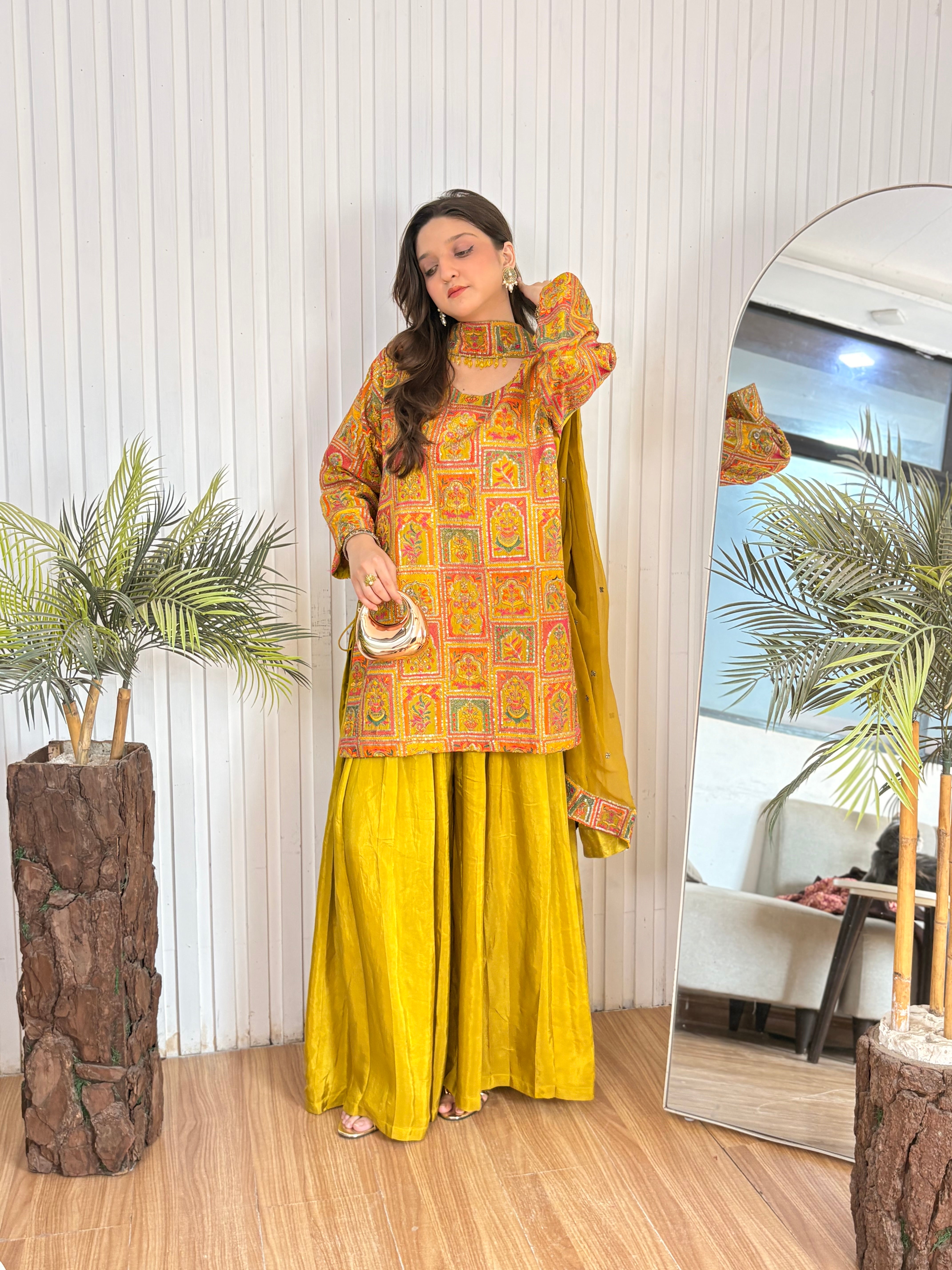 Dhani - Geometric Silk ready to wear