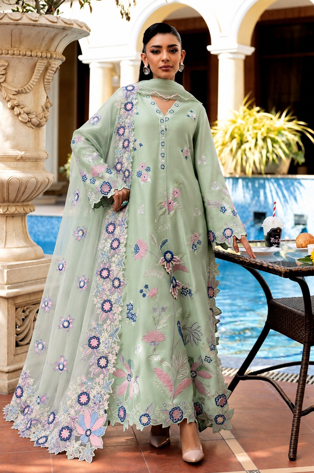 Kaftan - pista pastel - 2