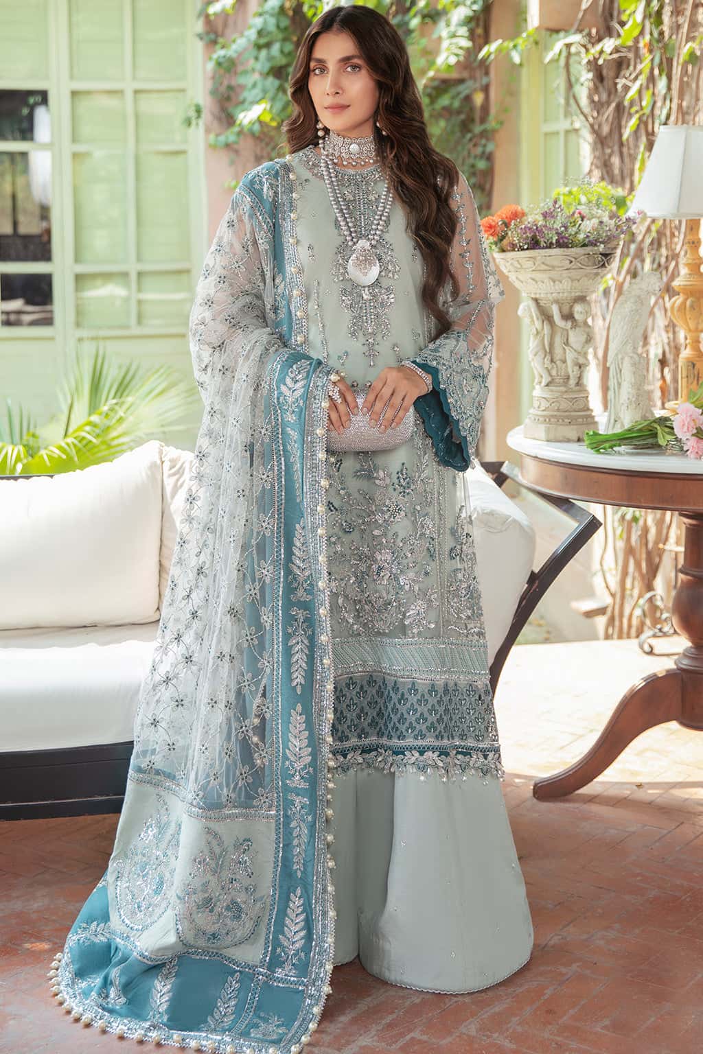 Afrozeh Hayyat Wedding Formals Embroidered 3Pc