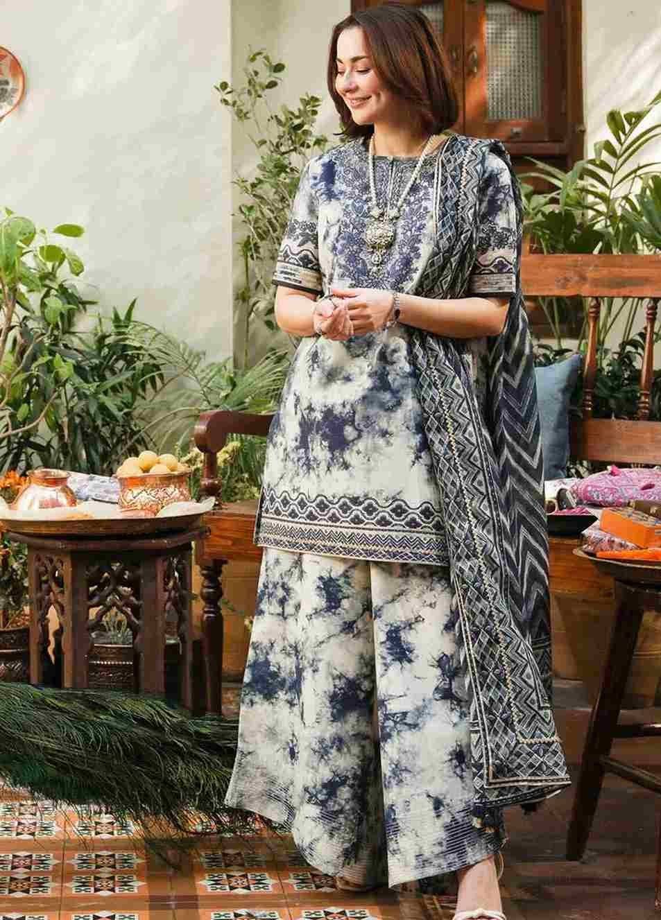 SAPPHIRE LAWN - Blues white