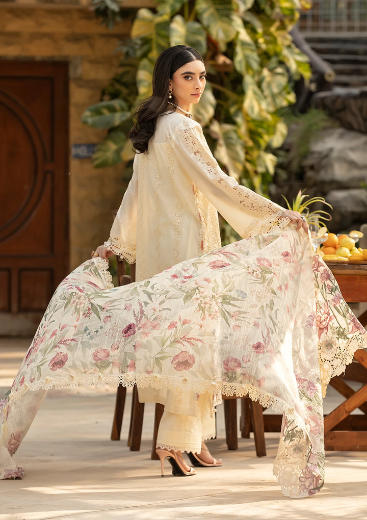 ELAF LAWN - ivory cream