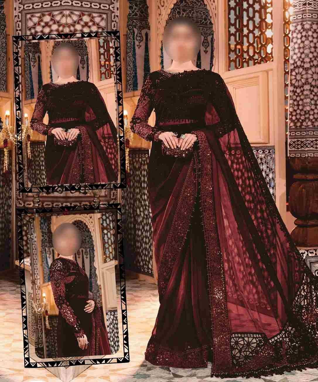 MB SAREE - Mehroon
