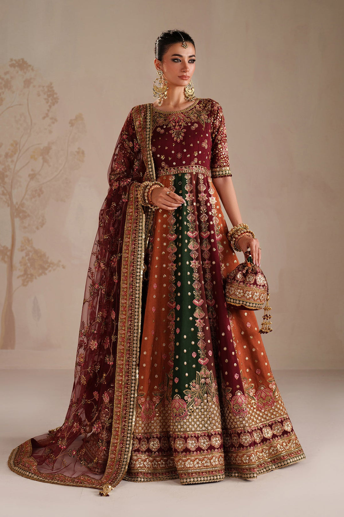 Baroque - Raw silk multi