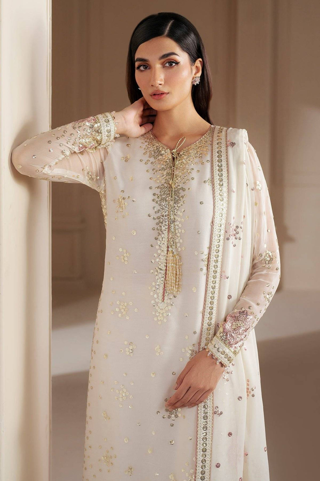 JAZMIN TWIN SEQ - Chiffon White