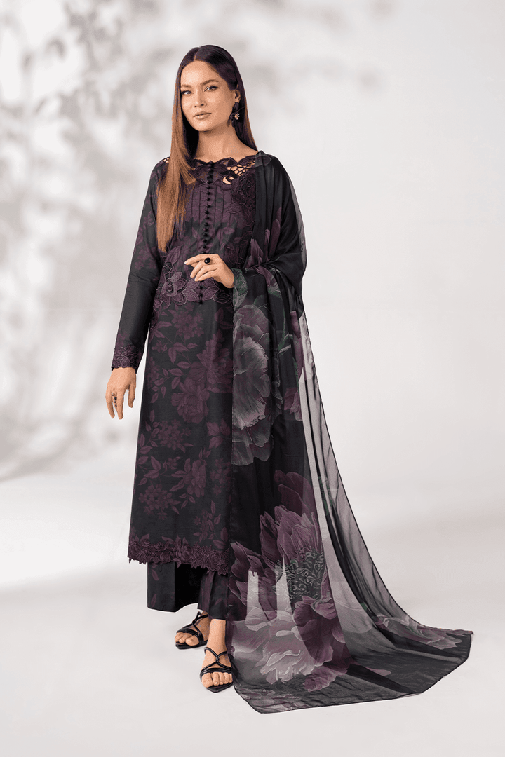 IZNIK CORD PURPLE SWISS LAWN