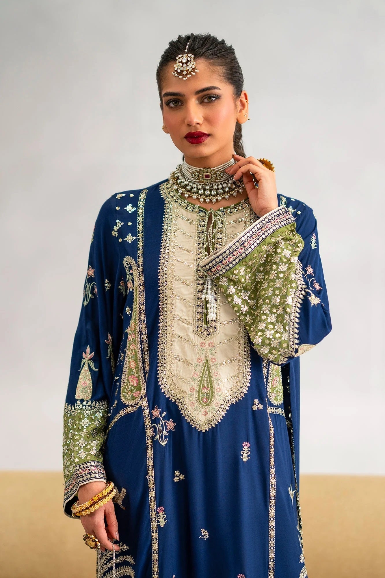 Ethnc kaftan - Royal blue