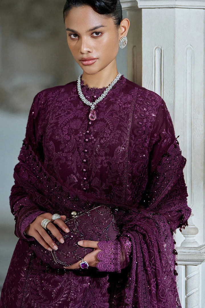 Sobia Nazir luxury Lawn | Burgundy