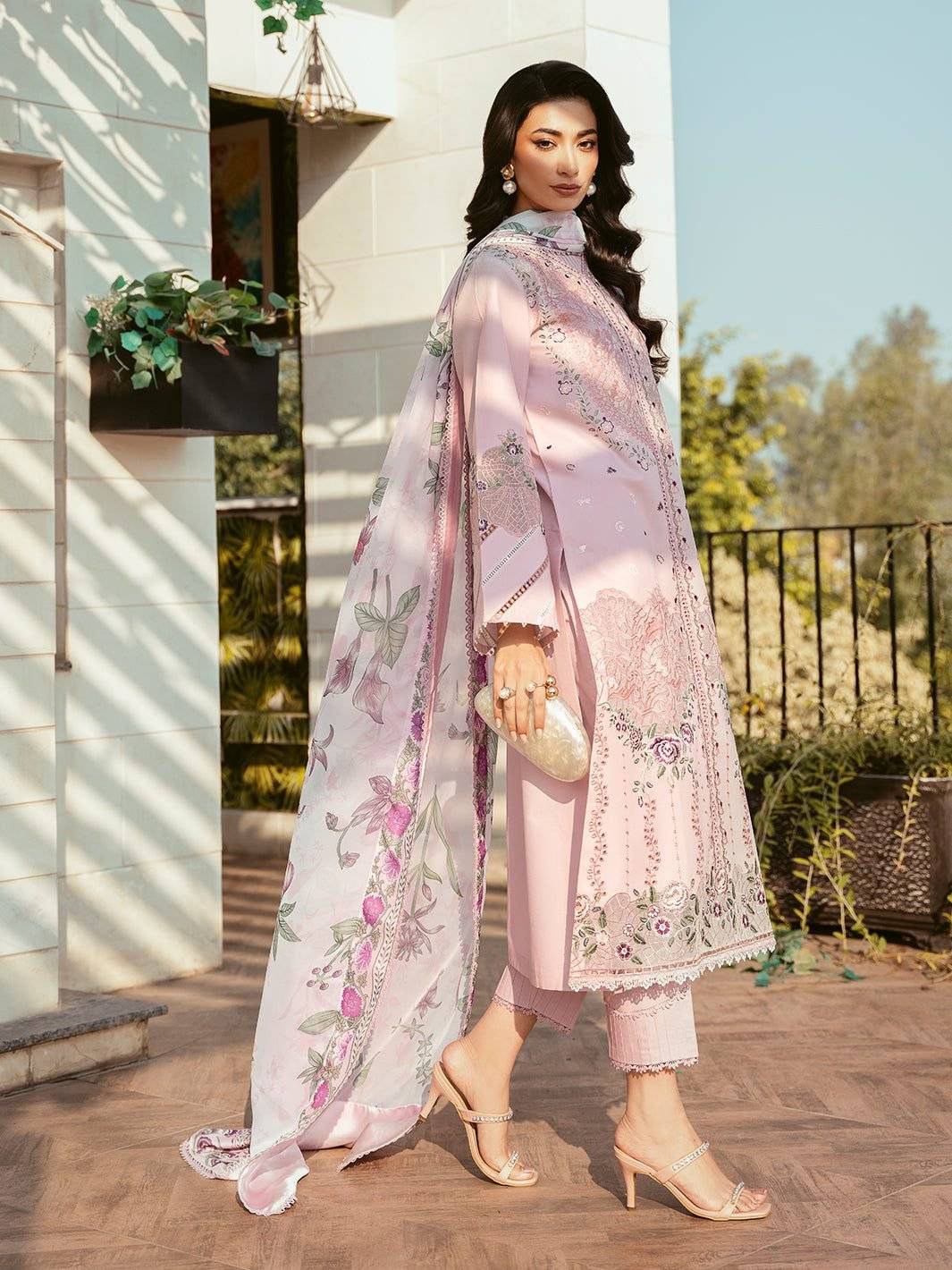 BIN ilyas kyra Lawn pink