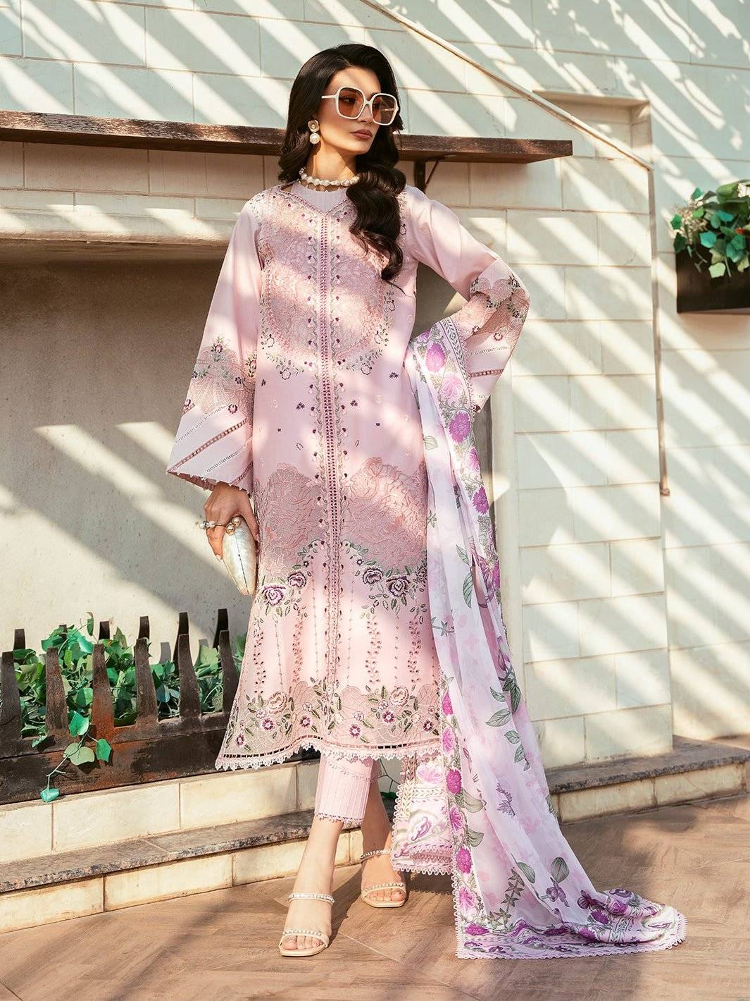 BIN ilyas kyra Lawn pink
