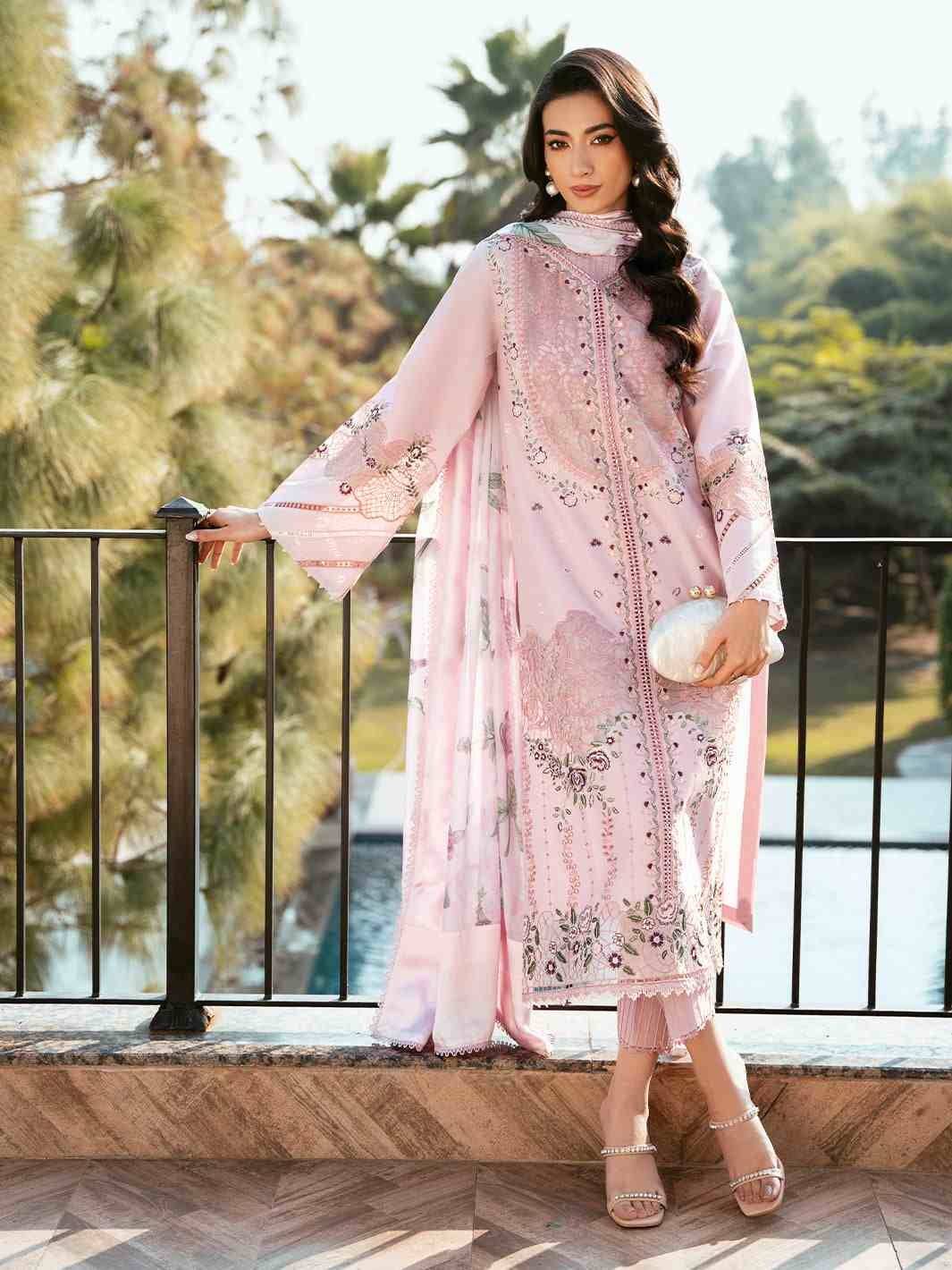 BIN ilyas kyra Lawn pink