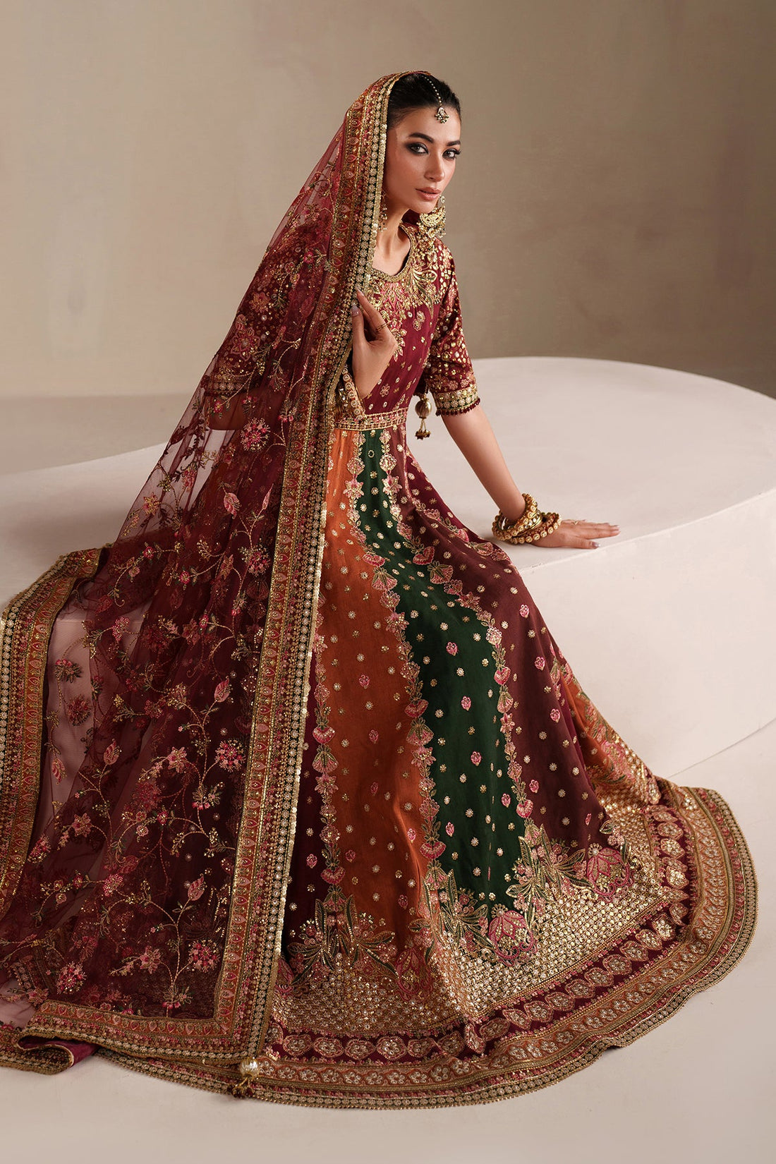 Baroque - Raw silk multi