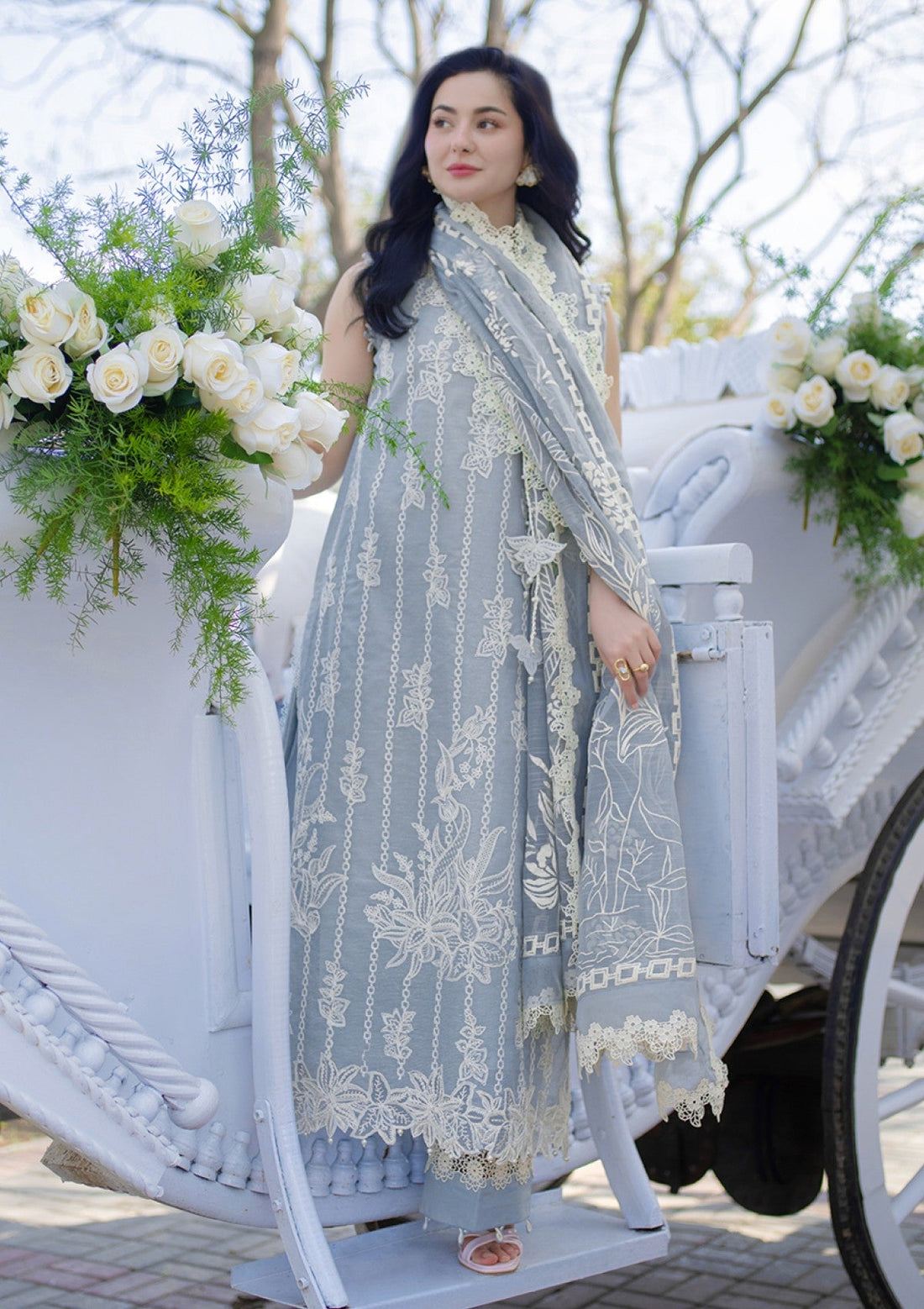 RangRasia Lawn - Ice Hania