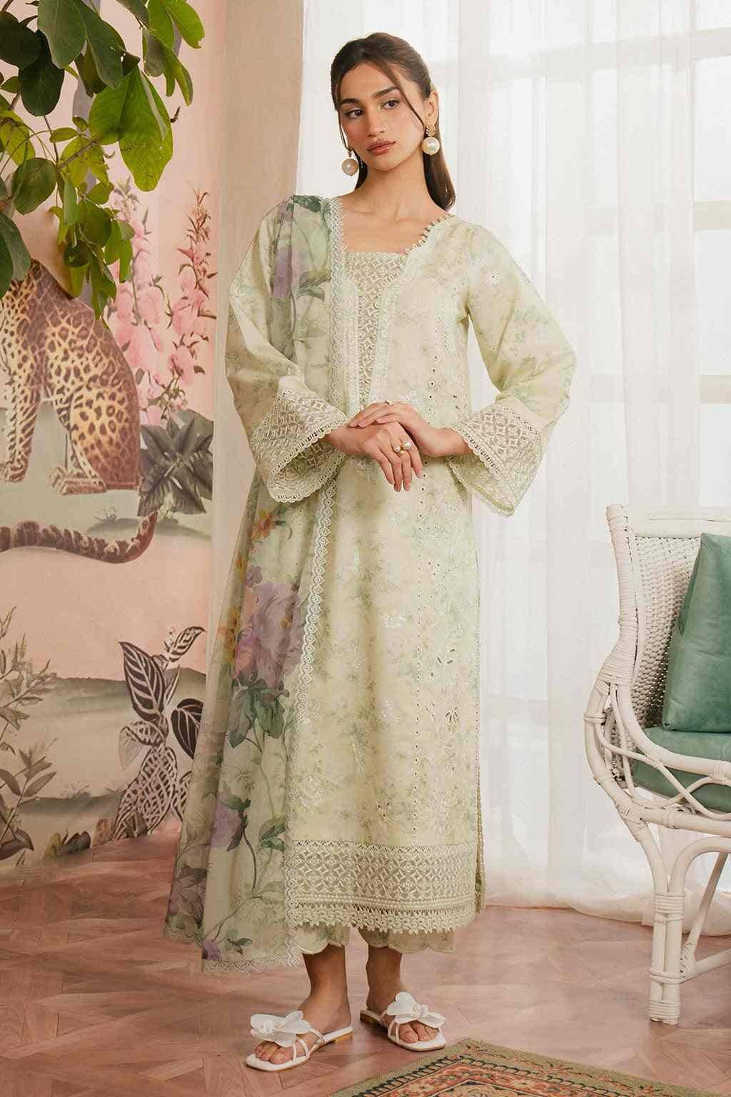 AYZEL LAWN - PASTEL GREEN A