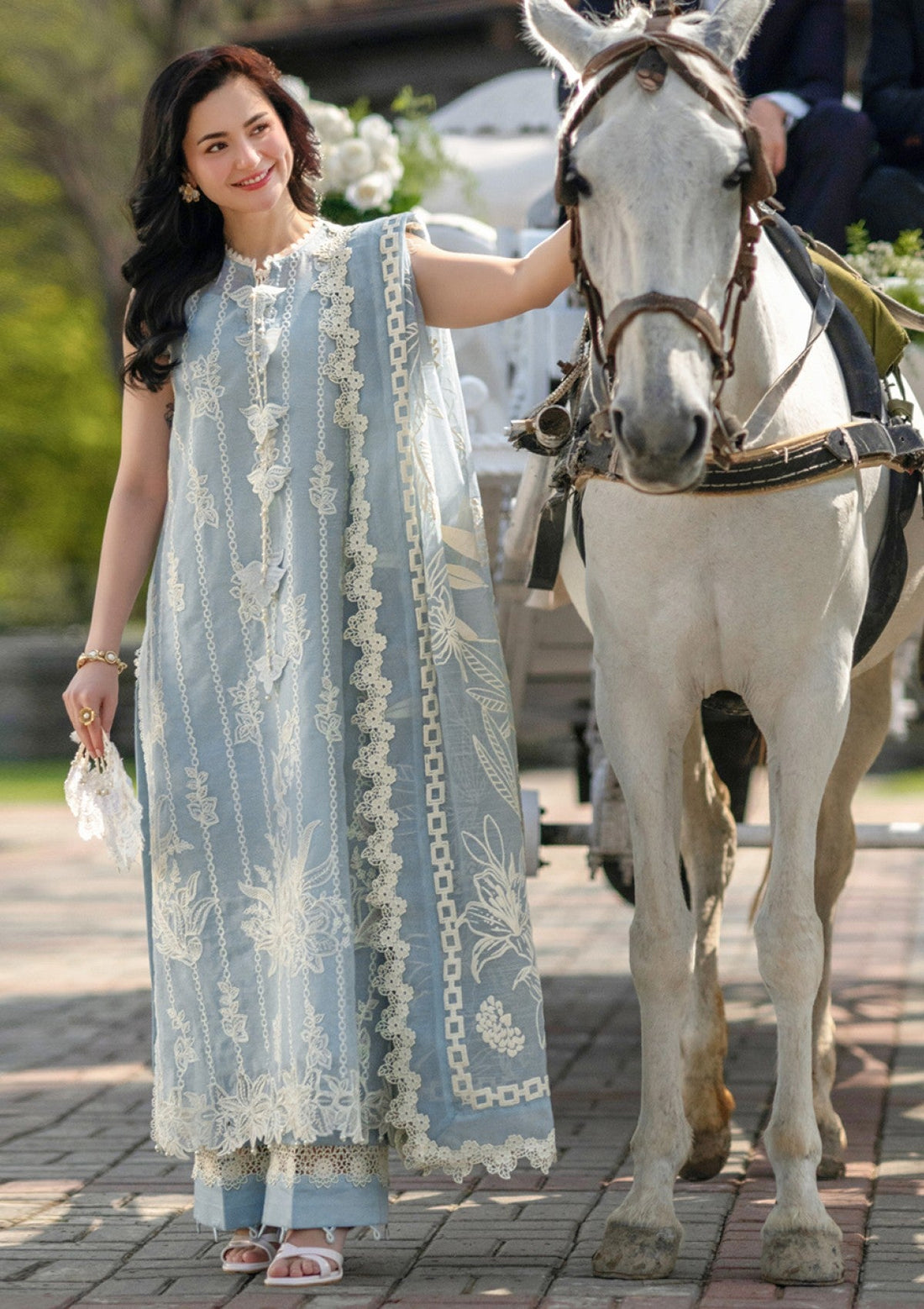 RangRasia Lawn - Ice Hania