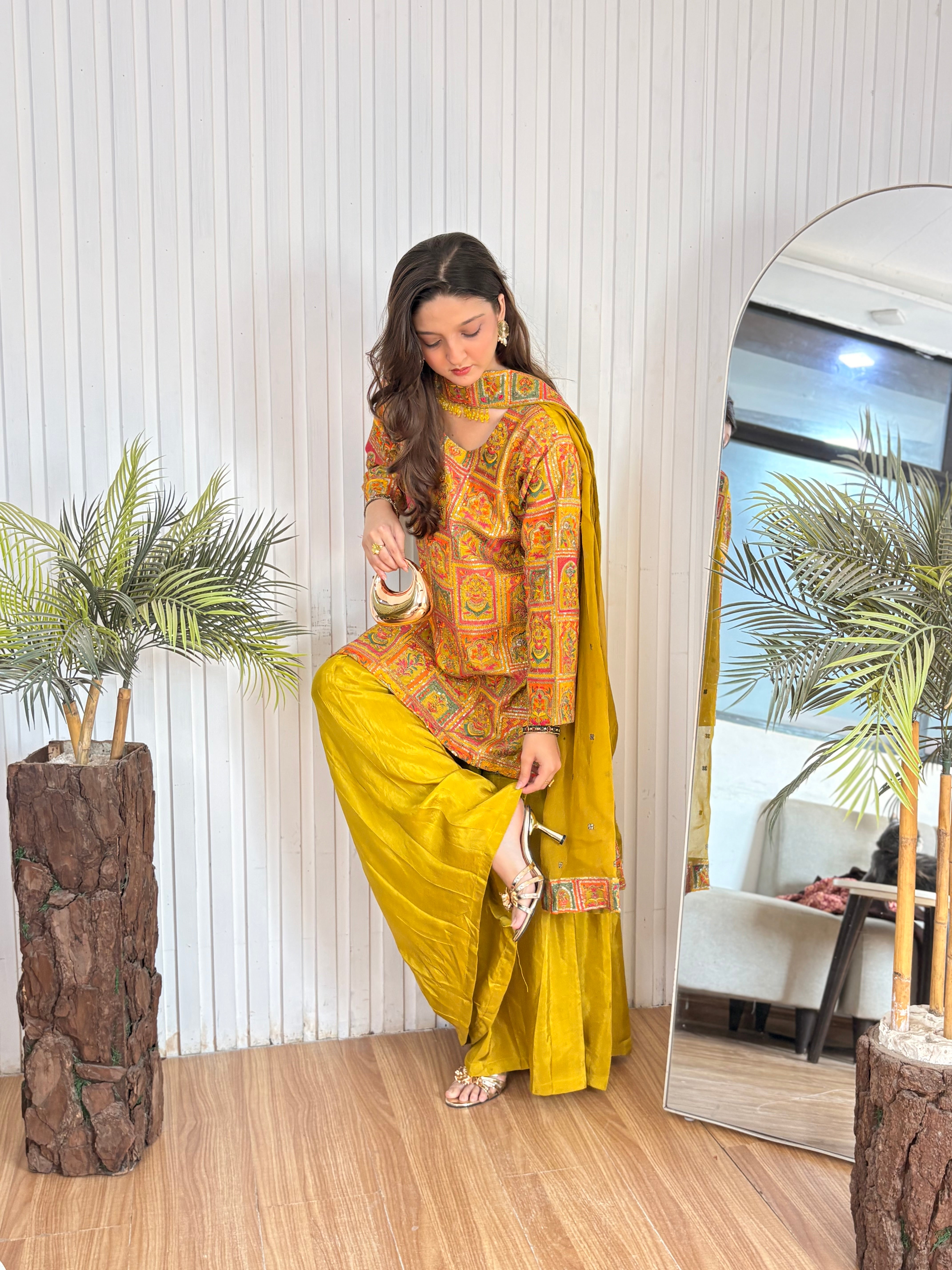 Dhani - Geometric Silk ready to wear
