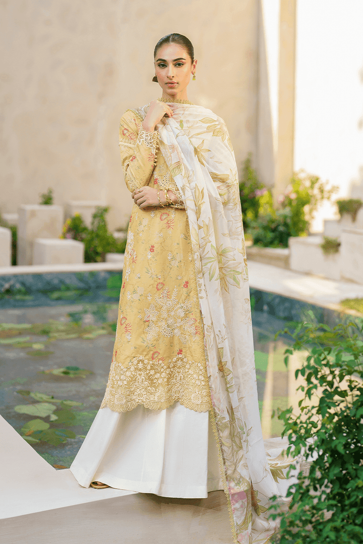 IZNIK LAWN Chilenkari lemon