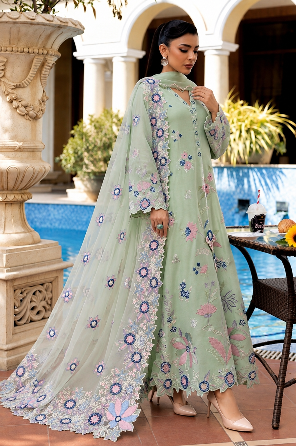 Kaftan - pista pastel - 2
