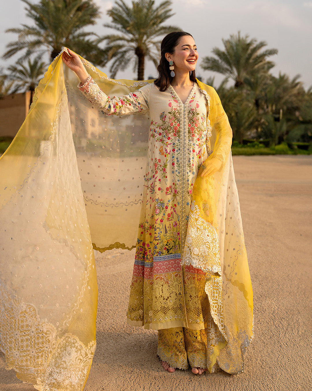 Faiza Saqlain Lawn - sun flower