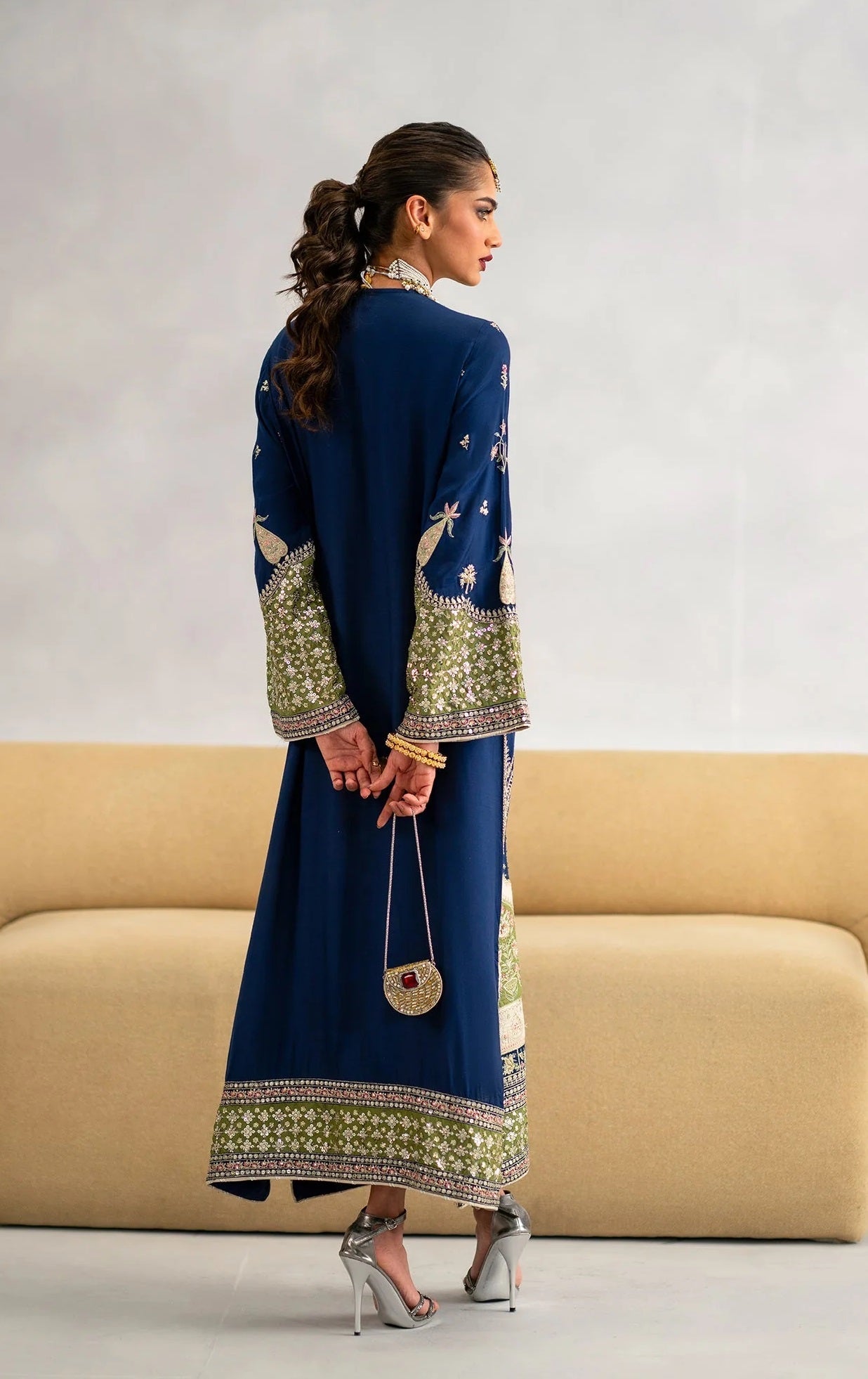 Ethnc kaftan - Royal blue