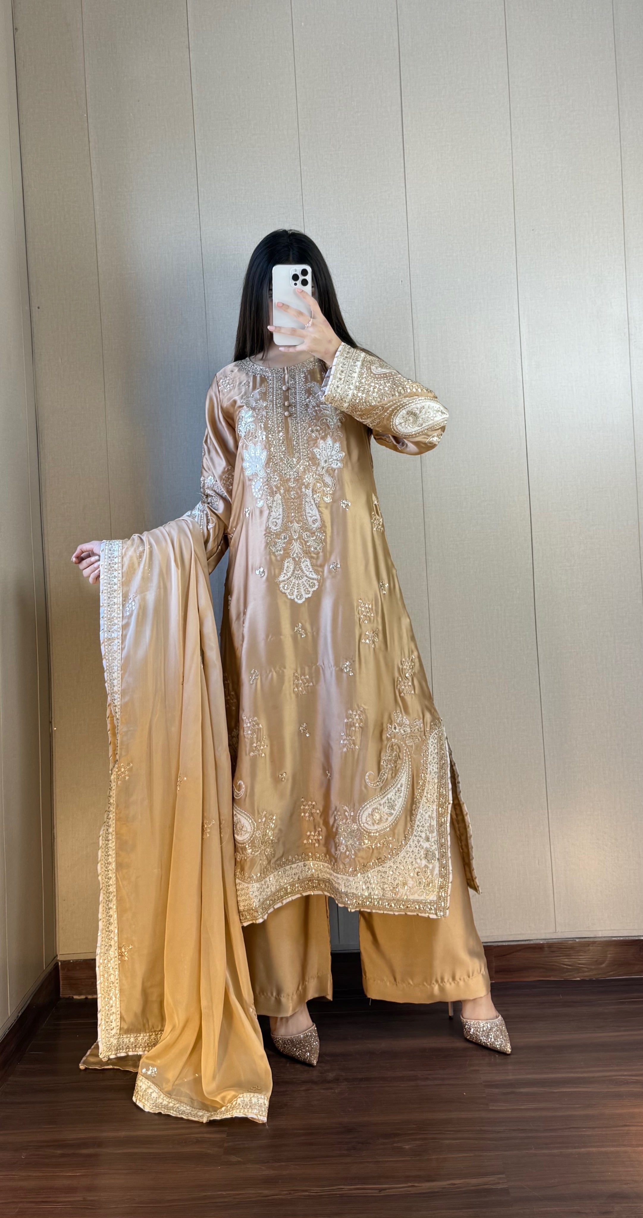 ETHNIC KAFTAN -  GOLDEN EMB