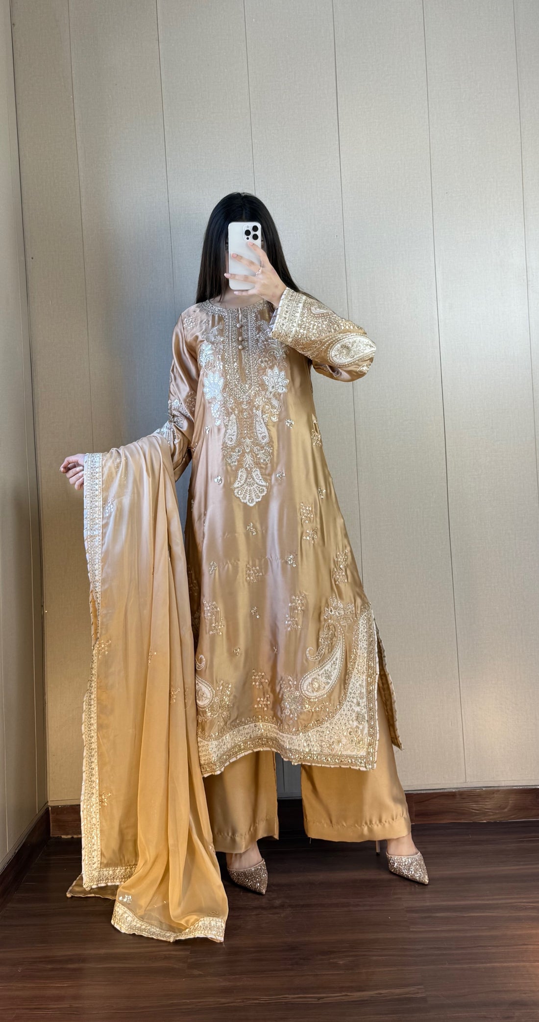 ETHNIC KAFTAN -  GOLDEN EMB