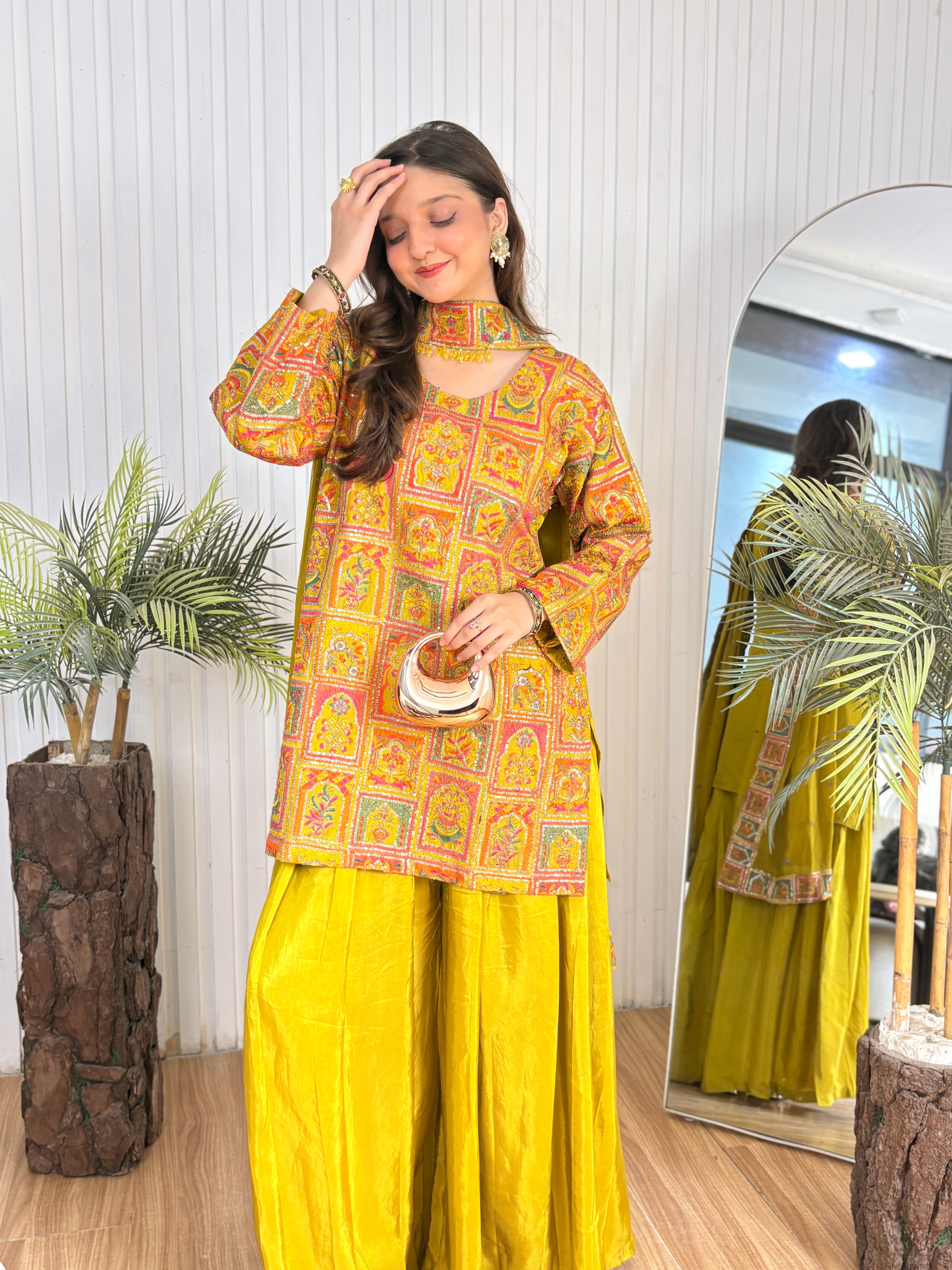 Dhani - Geometric Silk ready to wear