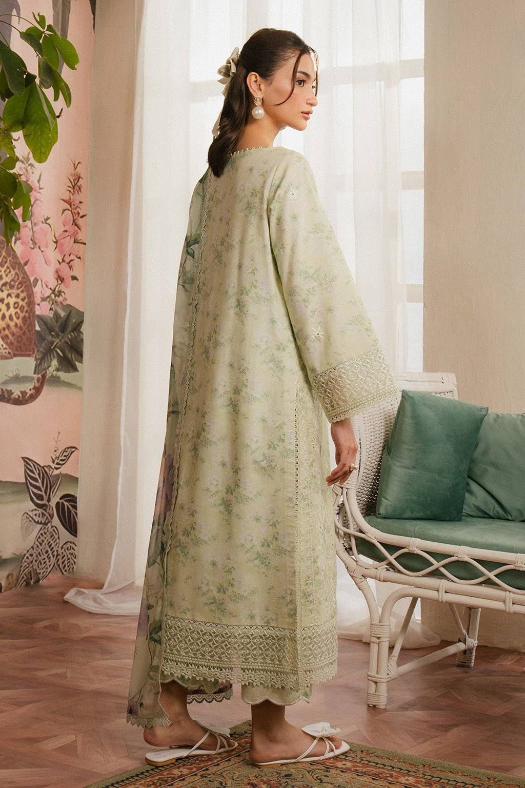 AYZEL LAWN - PASTEL GREEN A