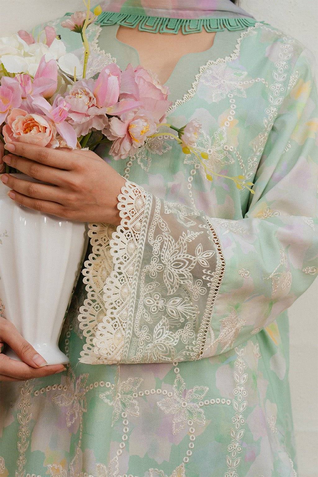 AYZEL SWISS LAWN - FLORET SKY