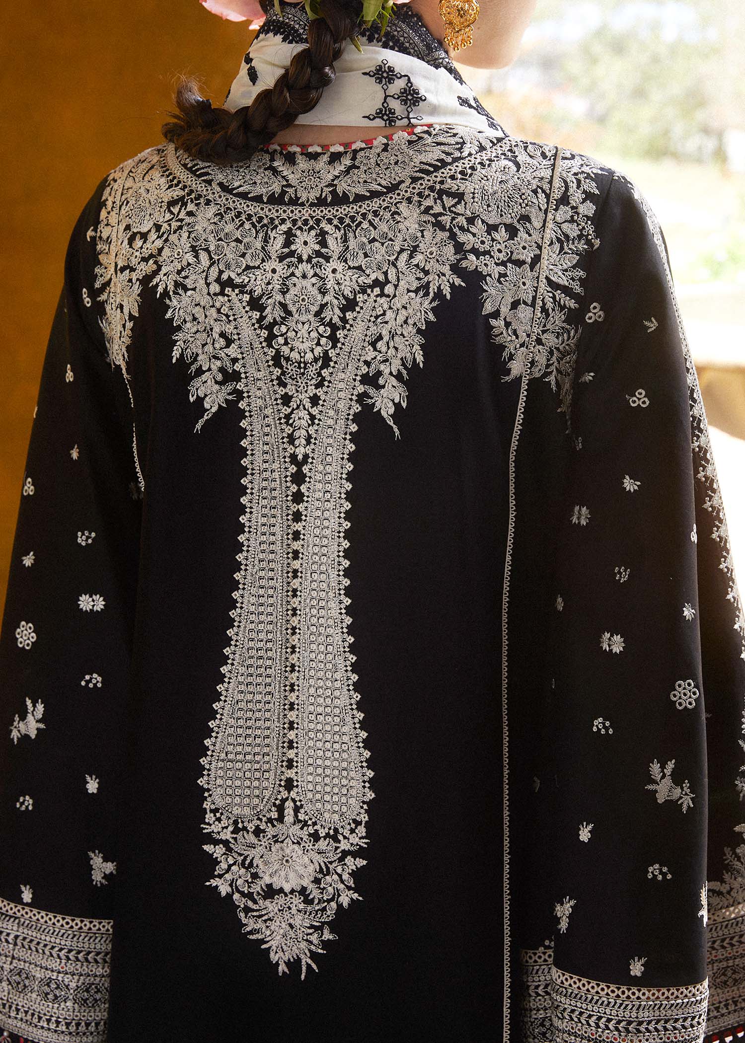 Hussain Rehar LAWN - Monochrome
